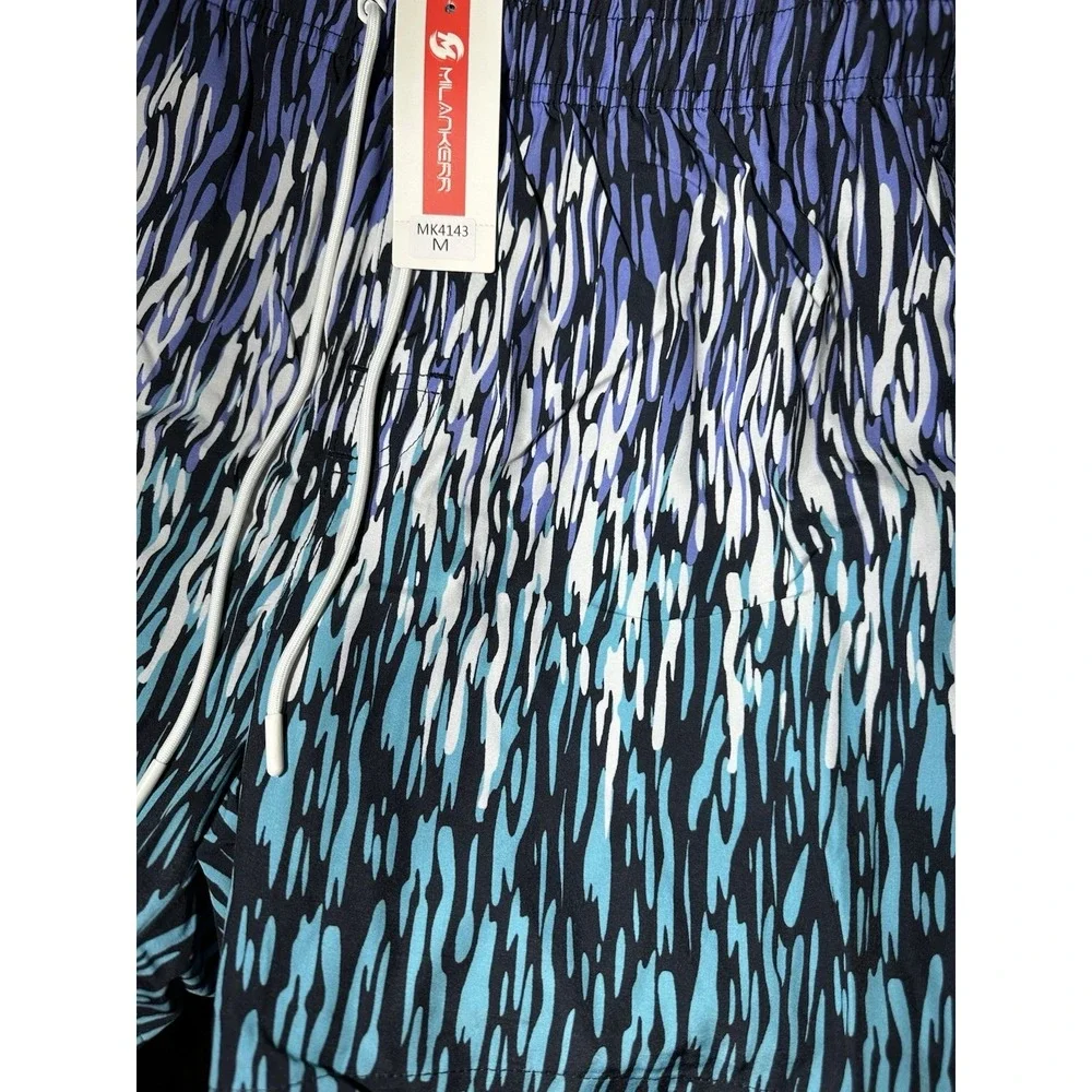 Men's Swim Trunks w/ Compression Summer‎ Vacation Quick Dry Medium 34